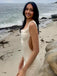 Sexy White Mermaid Scoop Backless Long Sleeveless Long Party Prom Dresses,Evening Dress Online, WGP755