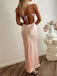 Elegant Pink Spaghetti Strap Mermaid Long Sleeveless Long Party Prom Dresses,Evening Dress Online, WGP761