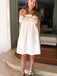 Casual Strapless A-line Short Mini Homecoming Dress,EPT535