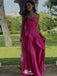 Elegant Spaghetti Strap A-line Long Prom Dress Ideas, Evening Party Dresses,WGP1703