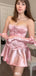 Elegant Strapless A-line Short Mini Homecoming Dress,EPT548