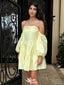 Elegant Off-shoulder A-line Short Mini Homecoming Dress,EPT565