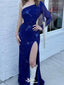 Gorgeous One-shoulder Mermaid Long Prom Dress Ideas, Evening Party Dresses,WGP1730