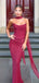 Sexy Burgundy Sweetheart Mermaid Long Prom Dress Ideas, Evening Party Dresses,WGP1867