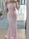 Sexy Pink Off-Shoulder Long Sleeve Mermaid Long Prom Dress Ideas, Evening Party Dresses,WGP1908