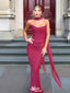 Sexy Burgundy Sweetheart Mermaid Long Prom Dress Ideas, Evening Party Dresses,WGP1867