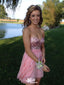 Elegant Strapless A-line Short Mini Homecoming Dress,EPT570