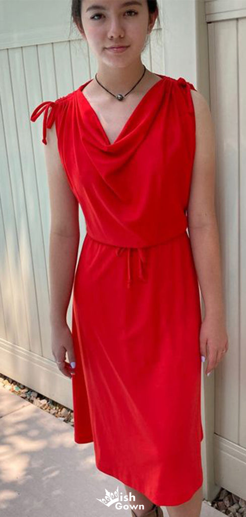 Casual Halter A-line Short Mini Homecoming Dress,EPT592