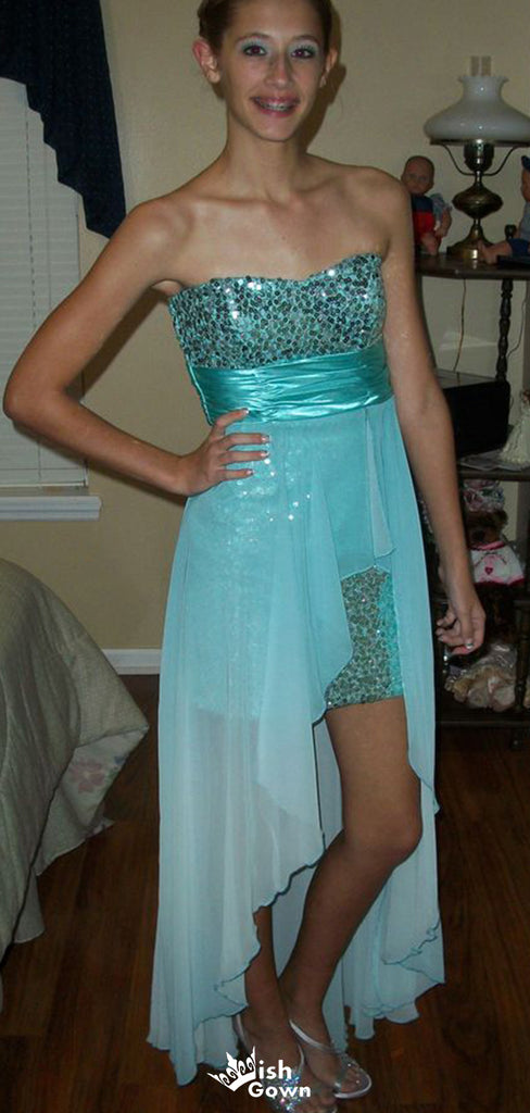 Unique Strapless Sheath Short Mini Homecoming Dress,EPT599