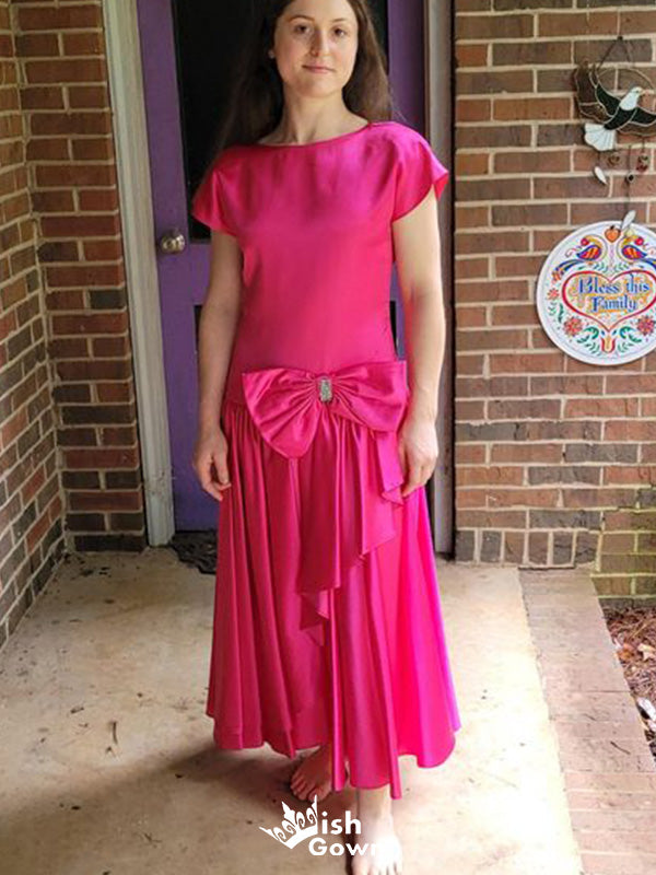 Casual Short Sleeves A-line Long Prom Dress Ideas, Evening Party Dresses,WGP1760