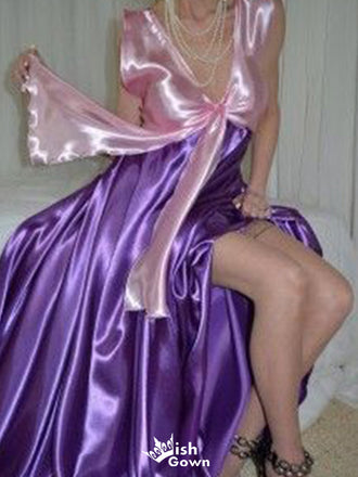 Unique V-neck A-line Long Prom Dress Ideas, Evening Party Dresses,WGP1765