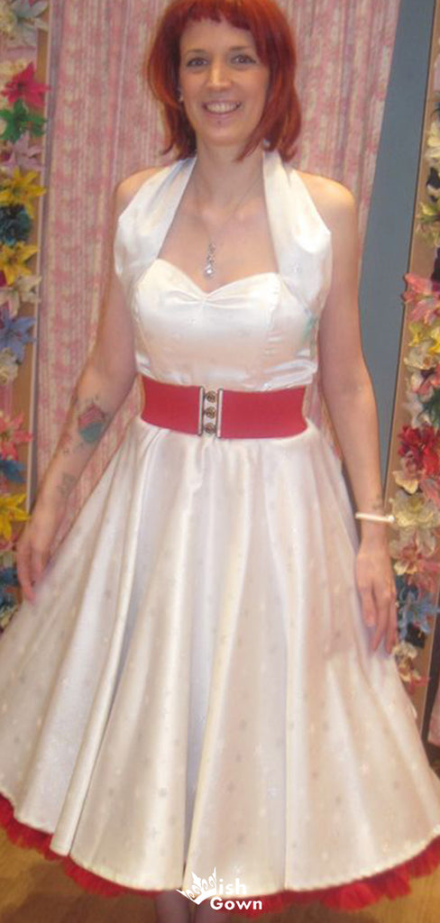 Vintage Halter A-line Long Prom Dress Ideas, Evening Party Dresses,WGP1767