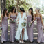 Sexy Mermaid Strapless Popular Cheap Maxi Long Wedding Guest Bridesmaid Dresses,WGM239