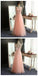 Scoop Tulle Pretty Popular A-Line Evening Custom Long Prom Dresses Online, PD0096