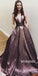 Popular V Neck Elegant Evening Fashion Cheap Long Prom Dresses, WG1104